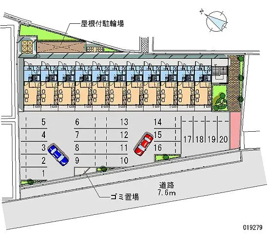 ★手数料０円★貝塚市小瀬　月極駐車場（LP）